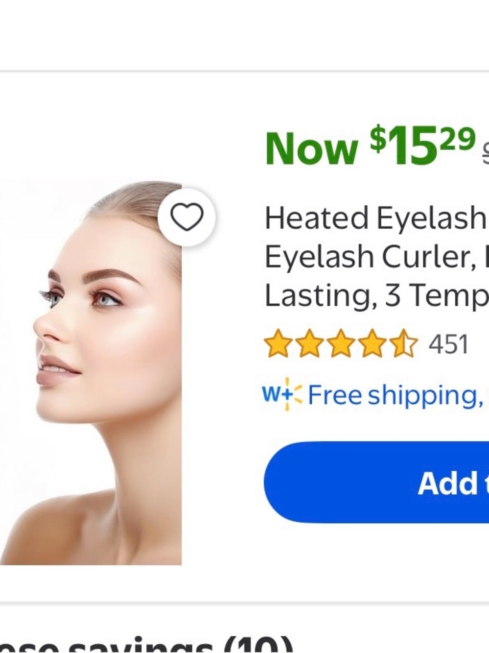 Heated Eyelash Curler - Black